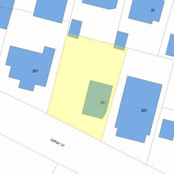 291 Derby St, Newton, MA 02465 plot plan