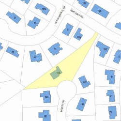 108 Lovett Rd, Newton, MA 02459 plot plan