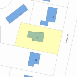 31 Cornell St, Newton, MA 02462 plot plan