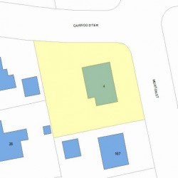 4 Oakwood Ter, Newton, MA 02459 plot plan