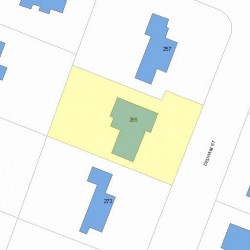 265 Dedham St, Newton, MA 02461 plot plan
