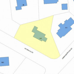 146 Intervale Rd, Newton, MA 02459 plot plan