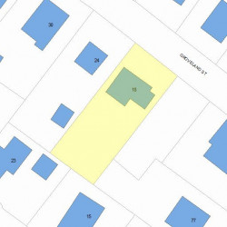 18 Groveland St, Newton, MA 02466 plot plan