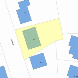 66 Faxon St, Newton, MA 02458 plot plan