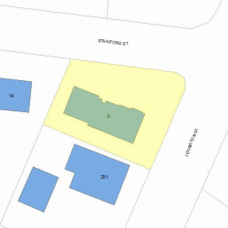 6 Staniford St, Newton, MA 02466 plot plan