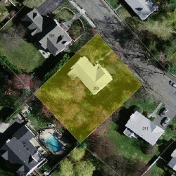 203 Old Farm Rd, Newton, MA 02459 aerial view