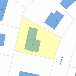 19 Hallron Rd, Newton, MA 02462 plot plan