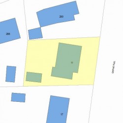 11 Grant Ave, Newton, MA 02459 plot plan