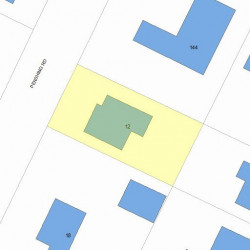 12 Pershing Rd, Newton, MA 02465 plot plan