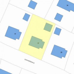 37 Converse Ave, Newton, MA 02458 plot plan