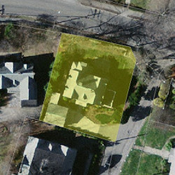 52 Cabot St, Newton, MA 02458 aerial view