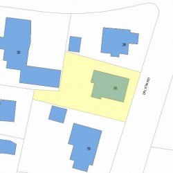 86 Dalton Rd, Newton, MA 02459 plot plan