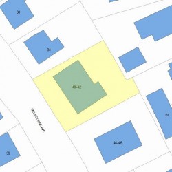 40 Melbourne Ave, Newton, MA 02460 plot plan