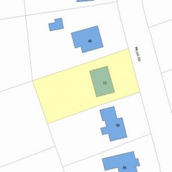 55 Wilde Rd, Newton, MA 02468 plot plan