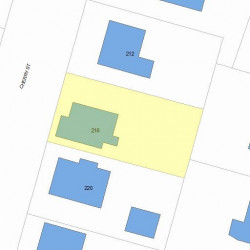 216 Cherry St, Newton, MA 02465 plot plan