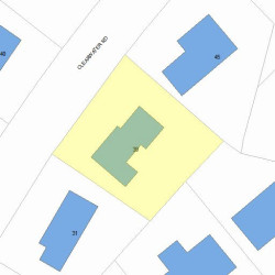 39 Clearwater Rd, Newton, MA 02462 plot plan