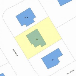 99 Harding St, Newton, MA 02465 plot plan