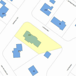 228 Wiswall Rd, Newton, MA 02459 plot plan