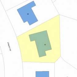 48 Duxbury Rd, Newton, MA 02459 plot plan