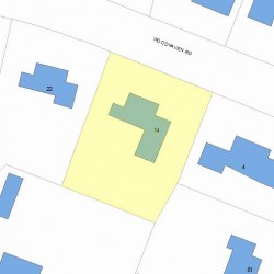 14 Woodhaven Rd, Newton, MA 02468 plot plan