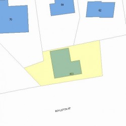 403 Boylston St, Newton, MA 02459 plot plan