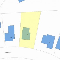 31 Champa St, Newton, MA 02464 plot plan