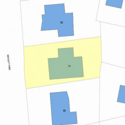 84 Walnut Park, Newton, MA 02458 plot plan