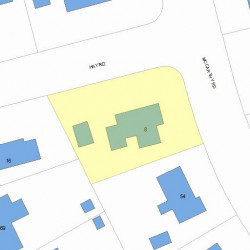 8 Hay Rd, Newton, MA 02459 plot plan