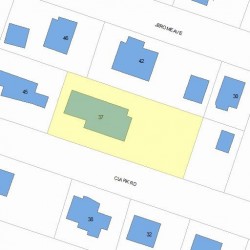 37 Clark Rd, Newton, MA 02465 plot plan