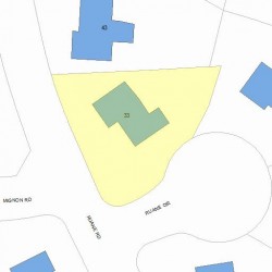 33 Ruane Rd, Newton, MA 02465 plot plan