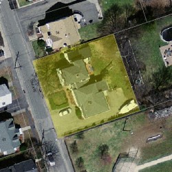 58 Oak Ave, Newton, MA 02465 aerial view