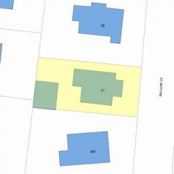 61 Ballard St, Newton, MA 02459 plot plan