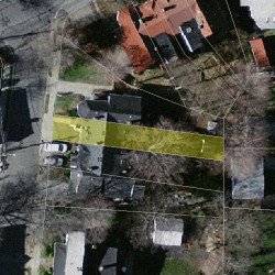 8 Irving St, Newton, MA 02459 aerial view