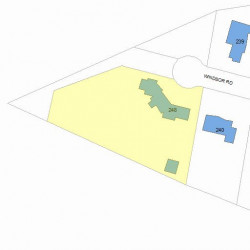 248 Windsor Rd, Newton, MA 02468 plot plan