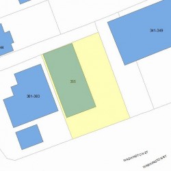 355 Washington St, Newton, MA 02458 plot plan