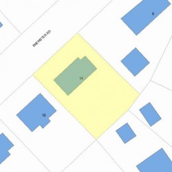 14 Brewster Rd, Newton, MA 02461 plot plan