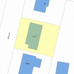 52 Noble St, Newton, MA 02465 plot plan