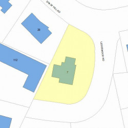 7 Ledgewood Rd, Newton, MA 02461 plot plan