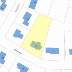 29 Pine St, Newton, MA 02465 plot plan