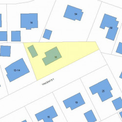 18 Vincent St, Newton, MA 02465 plot plan