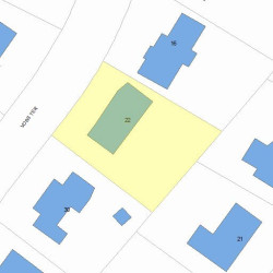 22 Voss Ter, Newton, MA 02459 plot plan