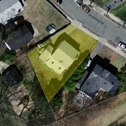 166 Dickerman Rd, Newton, MA 02461 aerial view