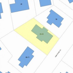 63 Hartford St, Newton, MA 02461 plot plan