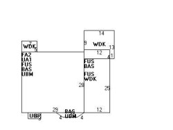 125 Woodward St, Newton, MA 02461 floor plan