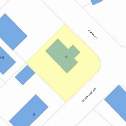 57 Adams St, Newton, MA 02460 plot plan