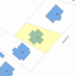109 Commonwealth Ave, Newton, MA 02459 plot plan