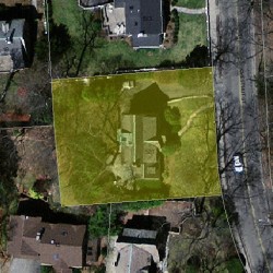 521 Chestnut St, Newton, MA 02468 aerial view