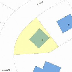 60 Summit St, Newton, MA 02458 plot plan