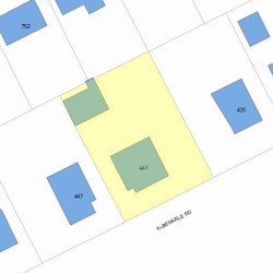 441 Albemarle Rd, Newton, MA 02460 plot plan