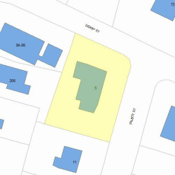 5 Talbot St, Newton, MA 02465 plot plan